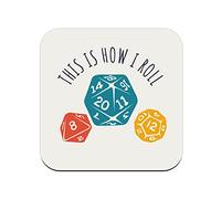 Cork Coaster - This is How I Roll Geek Board Games - Board Games - 1 Unit (95 x 95 mm)