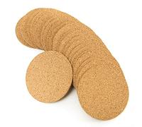 Cork Coasters for Drinks - 50 Pack 3.5" Round Blank Coasters.