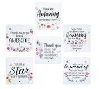 Cork Coasters Set 6 PCS You Are Awesome Coasters with Anti-Slip Cork Base Inspirational Motivational Coaster Gifts for Friends Colleagues Employee