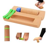 Cork Foot Balance Board, Ankle Stability Trainer Natural Cork Foot Strengthener Balance Stability and Foot Function Training, for Office Home Gym Workouts