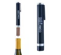 Cork Genius Wine Pen Mini, Air Pump Wine Bottle Opener, Manual Compact Wine Opener Using Air Pressure, Wine Accessory for Wine Lovers, Servers, or Waiters, Black