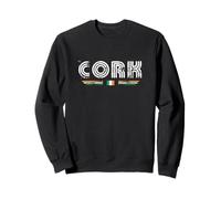 Cork Ireland 70s 80s Retro Type Graphic Sweatshirt