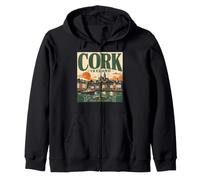 Cork Ireland Sunrise Rebel City Est. 915 Zip Hoodie