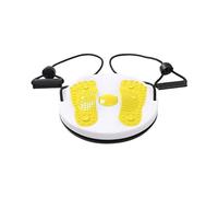 Cork Material Waist Twisting Disc Massage Waist Twisting Board With Pull Rope Engineering Exercise Twisters Boards With Sole For Slimming Gear Women (Yellow, One Size)