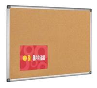 Bi-Office Maya Cork Noticeboard Aluminium Frame 2400x1200mm