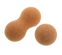 Cork Peanut Massage Ball for Deep Tissue Muscle Release and Mobility | Microtextured Surface, Lightweight Control, for Office Chairs and Yoga Mats, Tension Relief Tool