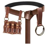 Cork Potion Bottle Cosplay Accessories Belt Loop Medieval Renaissance Witch Props Magic Vial Stempunk Cosplay Costume Sets, With Belt Brown, Default