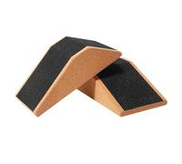 Cork Squat Wedge Block Durable Platform for Pilates Gym Heel Elevated Squats 2pcs, 2 pcs, 23x12x6.5cm
