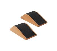 Cork Squat Wedge Block Yoga Brick Fitments Squat Ramp for Pilates Heel Elevated Squats Indoor Sports Fitness, 2pcs