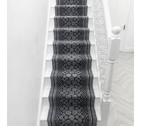 runrug Stair Runner Carpet - Durable Tuft, Non-Slip, 7.2mm - 'Cork' in Grey | Size: 66 cm x 540 cm runrug Grey 66 cm x 540 cm