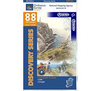 Cork ~ The Outstanding All Weather Discovery Map 88 with free distance ruler