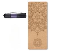 Cork TPE Yoga Mat,Features A 5mm Thickness,Designed To Be Non-Slip. With Carrying Bag Pilates for Summer Exercise