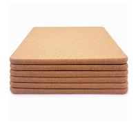 Cork Trivet, 6 Pcs High Density Thick Square Trivets for Hot Dishes, 8 Inch Multifunctional Coaster