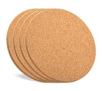 Cork Trivets for Hot Dishes, Pots and Pans, Pot Holders for Kitchen, 8 Inches 4 Pack Hot Pads, Thick Heat Resistant Mats Protect Countertop, Coaster Trivet Home Essentials, Rustic Farmhouse Decor