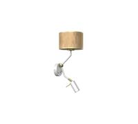 CORK Wall Light White/Cork 1xE27 + Mini GU10 MLP7516