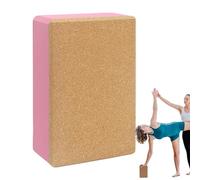 Cork Yoga Block, High Density Yoga Blocks,High Density Non Slip Exercise Block | Soft Portable Exercise Blocks for Indoor and Outdoor Yoga for Studio Dome