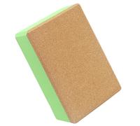 Cork Yoga Block - Non-Slip Fitness Brick with High Density Soft Stretch Cube, Portable Exercise Support Block for Balance, Asana Alignment, Gym Tool, Pilates