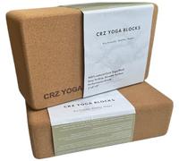 Cork Yoga Blocks 2 Pack, Premium Portuguese Yoga Bricks, High Density Yoga Block with Non Slip Surface, Eco-Friendly Yoga Accessories for Women, Ideal for Yoga, Pilates, Stretching