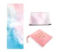 Cork Yoga Mat Foldable Travel Rubber Fitness for Summer Exercise