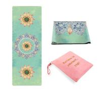 Cork Yoga Mat Foldable Travel Rubber Fitness for Summer Exercise