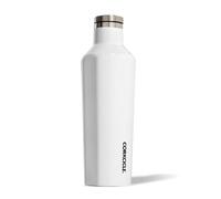 Corkcicle Canteen - Triple Insulated Stainless Steel Water Bottle with Straw - Keeps Cold for 25+ Hours and Hot for 12 Hours - Reusable, BPA-Free, Dishwasher Safe - Gloss White, 475ml/16oz