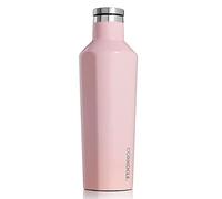Corkcicle Classic Canteen | Triple Insulated Stainless Steel Water Bottle, Gloss Rose Quartz, 16oz / 475ml