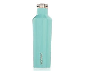 Corkcicle Classic Canteen | Triple Insulated Stainless Steel Water Bottle, Gloss Turquoise, 16oz / 475ml