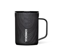Corkcicle Classic Coffee Mug - Triple Insulated Stainless Steel for Travel - Shatter-Proof Lid - Keeps Drink Hot Over 3 Hours - Holiday Mug Gift - Great for Gifting Warmth - 16 oz - Burnt Wood