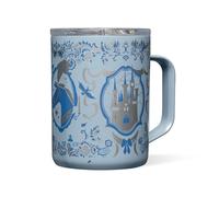 Corkcicle Classic Coffee Mug - Triple Insulated Stainless Steel for Travel - Shatter-Proof Lid - Keeps Drink Hot Over 3 Hours - Holiday Mug Gift - 16 oz - Princess Cinderella