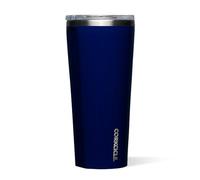 Corkcicle Classic Triple Insulated Coffee Mug with Lid, Gloss Midnight Navy, 24 oz - Stainless Steel Travel Tumbler Keeps Beverages Cold 9+hrs, Hot 3hrs - Cupholder Friendly Travel Coffee Tumbler