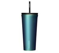 Corkcicle Cold Cup Insulated Tumbler with Lid and Straw, Dragonfly, 24 oz - Reusable Water Bottle Keeps Beverages Cold for 12hrs, Hot 5hrs - Cupholder Friendly Tumbler, Lid for Flexible Sipping