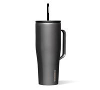 Corkcicle Cold Cup XL - Insulated Tumbler with Handle - Keeps Drinks Cold 12 Hours - Triple-Insulated - Spill-Proof Lid - Summer Drinkware Gift - Keeps Drinks Ice Cold - 30 oz - Ceramic Slate