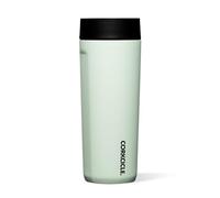 Corkcicle Commuter Cup Insulated Stainless Steel Leak Proof Travel Coffee Mug Keeps Beverages Cold for 9 Hours and Hot for 3 Hours, Sage Mist, 17 oz