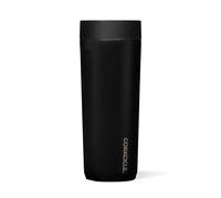 Corkcicle Commuter Cup Insulated Stainless Steel Spill Proof Travel Coffee Mug Keeps Beverages Cold for 9 Hours and Hot for 3 Hours, Matte Black, 17 oz