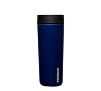 Corkcicle Commuter Cup - Leakproof, Triple Insulated Stainless Steel Travel Mug with Ceramic Coated Interior - Gloss Midnight Navy, 485ml/17oz