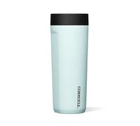 Corkcicle Commuter Cup - Leakproof, Triple Insulated Stainless Steel Travel Mug with Ceramic Coated Interior - Gloss Powder Blue, 485ml/17oz