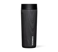 Corkcicle Commuter Cup Travel Mug Stainless Steel Leakproof Travel Coffee Mug Keeps Beverages Cold for 9 Hours and Hot for 3 Hours, Burnt Wood, 17 oz