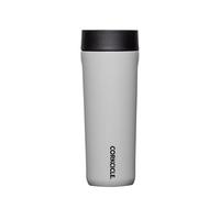 Corkcicle Commuter Cup Travel Mug with 360° Sip Lid, River Rock, 17 oz - Insulated Coffee Mug with Lid Keeps Beverages Cold 18 Hours, Hot 5 Hours - Cupholder Friendly & Spill-Proof Slim Tumbler