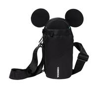 Corkcicle Crossbody Water Bottle Sling Bag - Adjustable Strap - Padded Interior Pocket - Fits 16 oz to 40 oz Tumblers - Summer Drinkware Gift - Black Minnie Mouse Ears