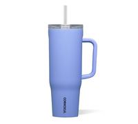Corkcicle Cruiser Insulated Tumbler with Handle and Straw, Periwinkle, 40 oz - Reusable Water Bottle Keeps Beverages Cold for 20 Hours, Hot for 9 Hours - Cupholder Friendly