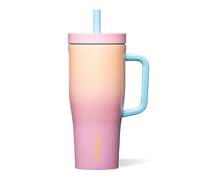 Corkcicle Cruiser Insulated Tumbler with Handle & Straw, Lover, 22 oz - 100% Leakproof Cupholder Friendly Water Bottle Keeps Drinks Cold 20hrs