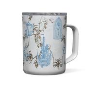 Corkcicle Disney Princess Belle Beauty and the Beast Coffee Mug, Insulated Travel Coffee Cup with Lid, Stainless Steel, Spill Proof for Coffee, Tea, and Hot Cocoa, 16 oz