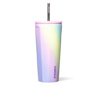 Corkcicle - Insulated Tumbler with Lid and Straw, Rainbow Unicorn, 24 oz, Reusable Water Bottle Keeps Drinks Cold for 12 Hours, Hot 5 Hours, Cup Holder Friendly Tumbler and