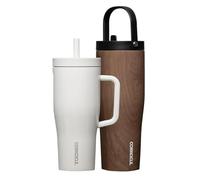 Corkcicle Leakproof Hydration Set, 2-Pack Go Cup XL (30oz) and Cruiser (22oz) Insulated Tumblers with Straws