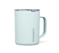 Corkcicle Origins Travel Coffee Mug - Triple Insulated Stainless Steel Cup with Handle for Tea, Hot Chocolate, Coffees, & More - Spill Proof, Reusable, Dishwasher Safe - Powder Blue, 475ml/16oz