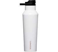 Corkcicle Sport Canteen Insulated Mug, Glossy White, 20 oz, Reusable Water Bottle Keeps Drinks Cold for 25 Hours and Hot for 12 Hours, Cup Holder Friendly Cup with