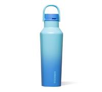 Corkcicle Sport Canteen Insulated Tumbler, Boom Box Blue, 20 oz - Reusable Water Bottle Keeps Beverages Cold for 25 Hours & Hot 12 Hours - Cupholder Friendly Tumbler with Screw-On Cap
