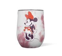 Corkcicle Stemless Insulated Wine Glass Tumbler - Keeps Beverages Cold 6 Hours & Hot 3 Hours - Stainless Steel - Easy-Grip - Summer Drinkware Gift - Keeps Drink Ice Cold - 12 oz - Minnie Mouse Tie Dye