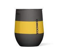 Corkcicle Stemless Insulated Wine Glass Tumbler - Keeps Beverages Cold 6 Hours & Hot 3 Hours - Stainless Steel - Easy-Grip - Summer Drinkware Gift - Keeps Drinks Ice Cold - 12 oz - Hufflepuff