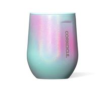 Corkcicle Stemless Wine Tumbler - Keeps Drinks Cold for 6 Hours - Triple-Insulated Stainless Steel - Non-Slip Base - Summer Drinkware Gift - Keeps Drinks Ice Cold - 12 oz - Rainbow Unicorn